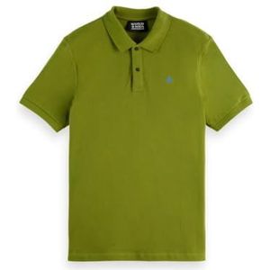 Scotch & Soda Seizoensgebonden Core - Regular-Fit Polo, Calla Groen 310, XL