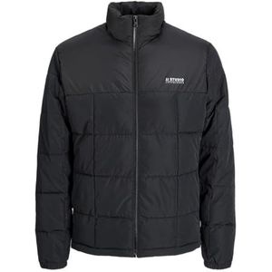 JACK & JONES Jjben Square Gewatteerde jas voor heren, zwart, S