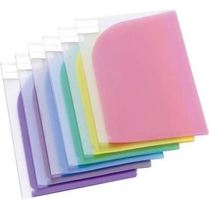 Tarifold 511009 documententassen, 2 stuks, A4 of A3, 6 kleuren, 2 stuks (blauw, paars, groen, geel, roze, transparant)