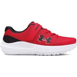 Under Armour UA BPS Surge 4 AC, Sneakers jongens, Red/Black/Black, 30 EU