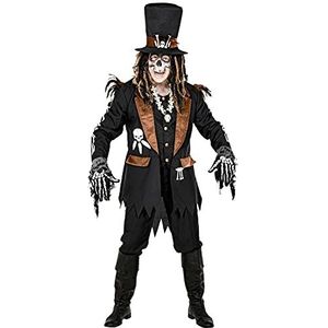 Widmann - Kostuum Voodoo priester, bovendeel met vest, hoed, heksendoctor, themafeest, Halloween, carnaval