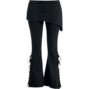 Spiral - Urban Fashion - 2in1 Boot-Cut Leggings met Micro Slant Rok, Zwart, M