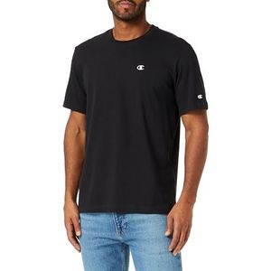 Champion Legacy Basics-S-s Crewneck T-shirt voor heren, Zwart, M
