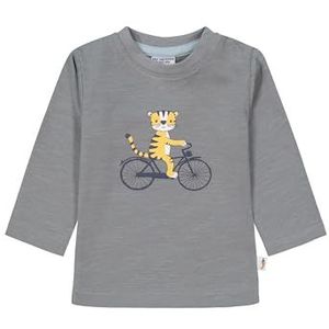 SALT AND PEPPER BY KIDS PARK Baby Boys Longsleeve Print Leeuw Scooter, Misty Olive, 74 cm