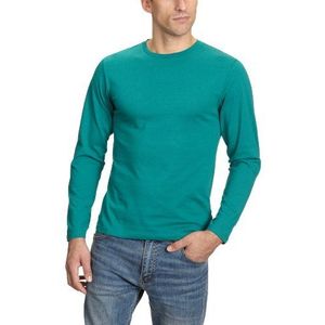 Fruit of the Loom Heren shirt met lange mouwen Regular Fit 11038PT164, groen (1e, Alpine Green)., 38