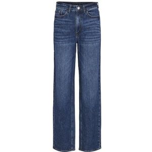 Vila Vikelly Jaf HW Straight Jeans-NOOS, Medium Blue Denim/Detail:wash Mbd010, 34W / 30L