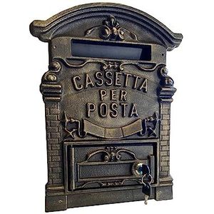 Kippen 1183X - Gietijzeren Brievenbus - Brons