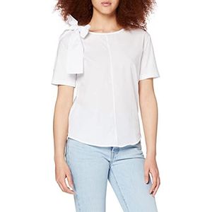 Koton Dames T-shirt met strik, wit (wit 000), 34