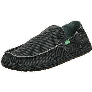 Sanuk Men's Rounder Slip-On, Pirate Black, 7 M US