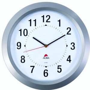 Alba Bigtime Wandklok Quartz met Plastic Lens en Kast Diameter 380mm Ref HORBIG