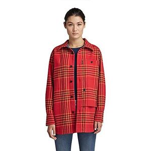 G-STAR Raw Naval Overhemden voor dames, Meerdere kleuren (Scarletta Drew Check D20104-c840-c643), S
