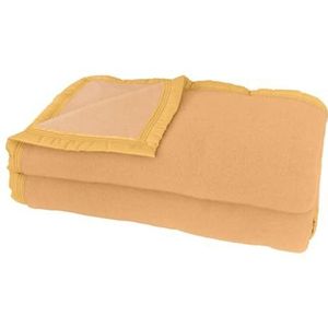 POYET MOTTE - Aubisque - Wollen Deken - Mais/Champagne - 240 x 260 cm