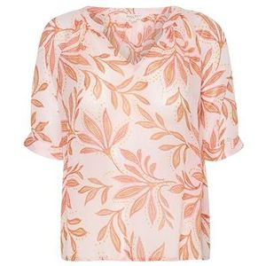Part Two PopsyPW Damesblouse met korte mouwen, relaxed fit, Potpourri Delicate Leaf, 38