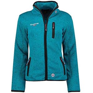 Geographical Norway Teden Lady Warme fleece voor dames, warm, ritssluiting, herfst, winter, lente, warm, dames, lange mouwen, trui, bont, zacht, comfortabel, outdoor (turquoise S), Turkoois, S