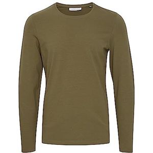 CASUAL FRIDAY CFTheo LS T-shirt voor heren, lange mouwen, basic slim fit, 180521_burnt olijf, M