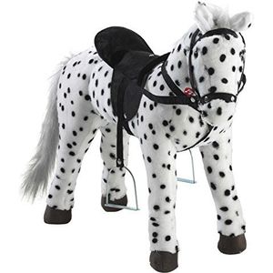 Heunec 723771 - zwart-wit gestippeld paard staand met geluid 100 kg draagkracht