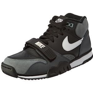 Nike Air Trainer 1 Sneakers voor heren, zwart, wit, donkergrijs, cool grijs, 37.5 EU