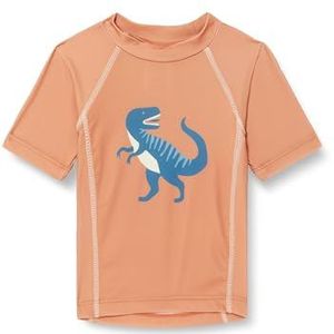 Playshoes Dino beschermend overhemd voor baby's, uniseks, oker korte dino, 110/116 cm