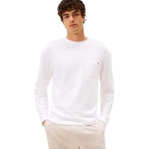 Tommy Hilfiger - LS POCKET TEE UM0UM03644 - T-shirt - Blanc - Longsleeves