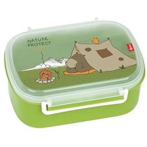 SIGIKID 24780 broodtrommel Forest Grizzly lunchbox BPA-vrij meisjes en jongens lunchbox aanbevolen vanaf 2 jaar groen