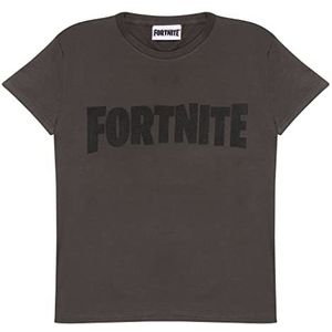 Fortnite Text Logo T-shirt, Kinderen, 128-182, Holzkohle, Officiële Koopwaar