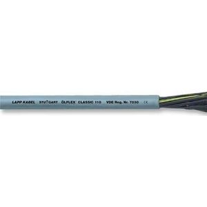 Lapp 1119103 Ölflex Classic 110 PVC besturingsleiding 3 x 0,75 mm² met groen-gele beschermgeleider 3G0,75mm² I stuurkabel 3-aderig I kabel 3-aderig
