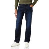 bugatti Heren Jeans Regular Fit Five-Pocket Katoen Stretch Denim, blauw (dark blue 363), 33W / 30L