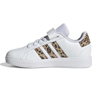 Adidas - Grand Court 2.0 - Schoenen - Wit - Gerecycled Synthetisch Leer