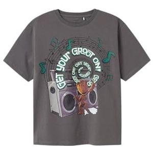 NAME IT Jongens Nkmnewell GOTG Ss Nreg Top Box Mar T-shirt, Castalerock., 116