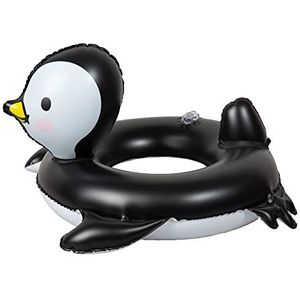 Heless 111 - zwemring voor poppen, in pinguïn stippendesign, maat 35-45 cm, voor badplezier in het zwembad, in het meer en de badkuip