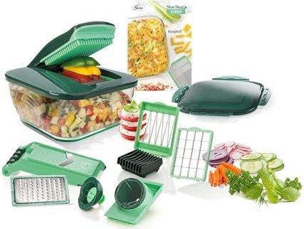 Nicer Dicer Chef - Keukenhulp - Rood - Roestvrij Staal