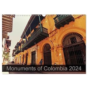 Monuments of Colombia 2024 (Wall Calendar 2024 DIN A3 landscape), CALVENDO 12 Month Wall Calendar: The best photos from Wiki Loves Monuments, the world's largest photo competition on Wikipedia
