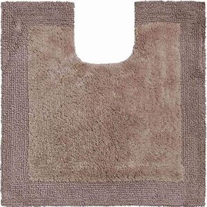 Grund Biologisch & aan beide zijden bruikbaar, badtapijt, 100% biologisch katoen, ultra zacht, Öko-Tex gecertificeerd, luxor, wc-sjabloon m.a. 60x60 cm, taupe