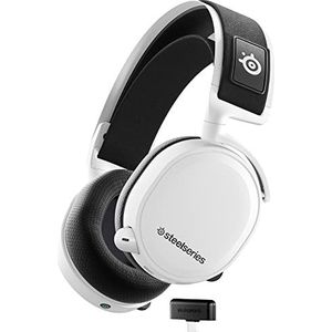 SteelSeries Arctis 7+ - Wireless-gamingheadset  - Lossless 2,4-GHz draadloze verbinding - 30 uur accuduur - Voor pc, PS5, PS4, Mac, Android en Switch - Wit