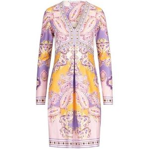 Kraimod gebreide jurk, grijs melange, M