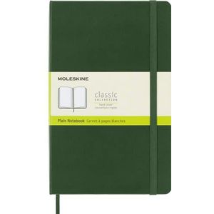 Moleskine - Klassiek blanco notitieboek - hardcover met elastische band - kleur mirt groen - formaat A5 13 x 21 - 240 pagina's