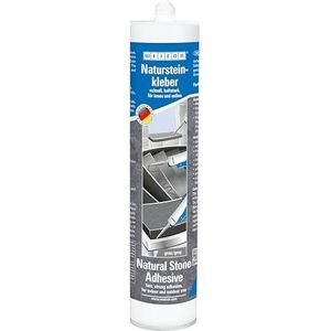 WEICON Natuursteenlijm 290 ml, hoge beginhechting, voor alle steensoorten, voor binnen en buiten, oplosmiddelvrij, grijs
