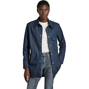 G-STAR RAW Naval Collar 2.0 Overhemden voor dames, blauw (Raw Denim D21895-c970-001), S