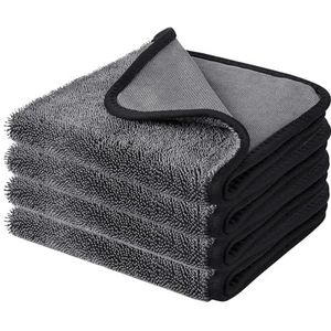 Shiny Bath droogdoek, 4 stuks, 30 x 40 cm, Fast Dry XXL, douchecabines, doek, droogdoek om water af te trekken in douche en bad