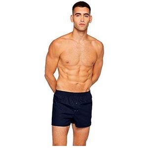 BOSS Heren geweven boxer RA 2.0 boxershorts van katoen met gemiddelde taillehoogte en exclusief logo, Navy410, M