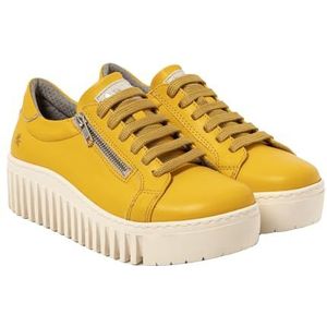 ART 1538 Brighton, damessneaker, nappa yellow-cream, maat 38, Nappa Yellow Cream, 38 EU