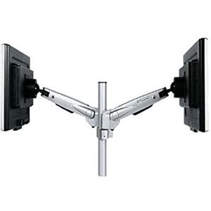Dataflex 582 ViewMaster M5 Monitorarm (draagkracht max. 2x 12 kg, tot 61 cm (24 inch) beeldschermdiagonaal, VESA: MIS-D 75x75/100x100mm compatibel) zilver