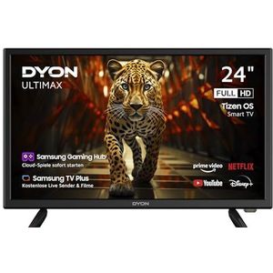 DYON ULTIMAX 24F-TI TV 24 inch (60 cm) (1080p, Full HD Smart TV, Tizen OS, Triple Tuner (DVB-C/-S2/-T2), Samsung Smart & Gaming Hub, Prime Video, Netflix, Disney+), 2025