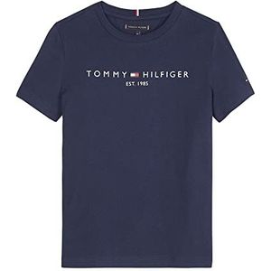 Tommy Hilfiger - Essential Tee S/S Ks0ks00210, T-shirts met korte mouwen, unisex - Kinderen en teners, Blauw (Twilight-marine), 86