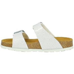 Lurchi 74L7013001 platte sandalen, wit-glitter, 33 EU, Witte glitter, 33 EU