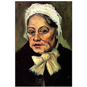 ArtPlaza Van Gogh Vincent - Head of an Old Woman with White Cap The Midwife, decoratieve panelen, hout, meerkleurig, 60 x 1,8 x 90 cm