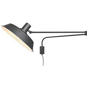 Trio Leuchten Wandlamp Bolder 200300132, metaal zwart mat, excl. 1x E27