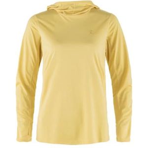 Fjallraven 84108-133 Abisko Sun-Hoodie W Sweatshirt Dames Maïs Geel Maat L