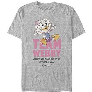 Disney Classics Ducktales - Team Webby Pink Unisex Crew neck T-Shirt Melange grey S