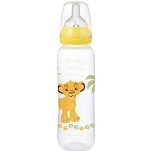 Tigex Air Control babyfles | +6 maanden | 330 ml | siliconen fopspeen | anti-koliek | BPA-vrij | Disney Bambi of Simba - willekeurige modellen